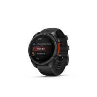 Produktbild för Garmin Fenix 8 - skiffergrå - sportklocka med band - svart - 32 GB