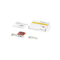 Produktbild för Startech 2 portar 10 Gbit/s USB-A &amp;amp; USB-C PCIe-kort - USB 3.1 Gen 2 PCI Express Type C/A-kortadapter för värdkontroller - USB 3.2 Gen 2x1 PCIe Expansion-tilläggskort - Windows, macOS, Linux - USB-adapter - PCIe 3.0 x4 - USB-C 3.1 x 1 + USB 3.1 Gen