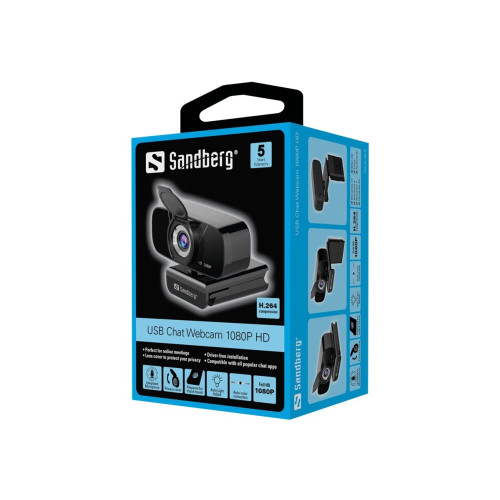 Sandberg Sandberg USB Chat Webcam 1080P HD - webbkamera
