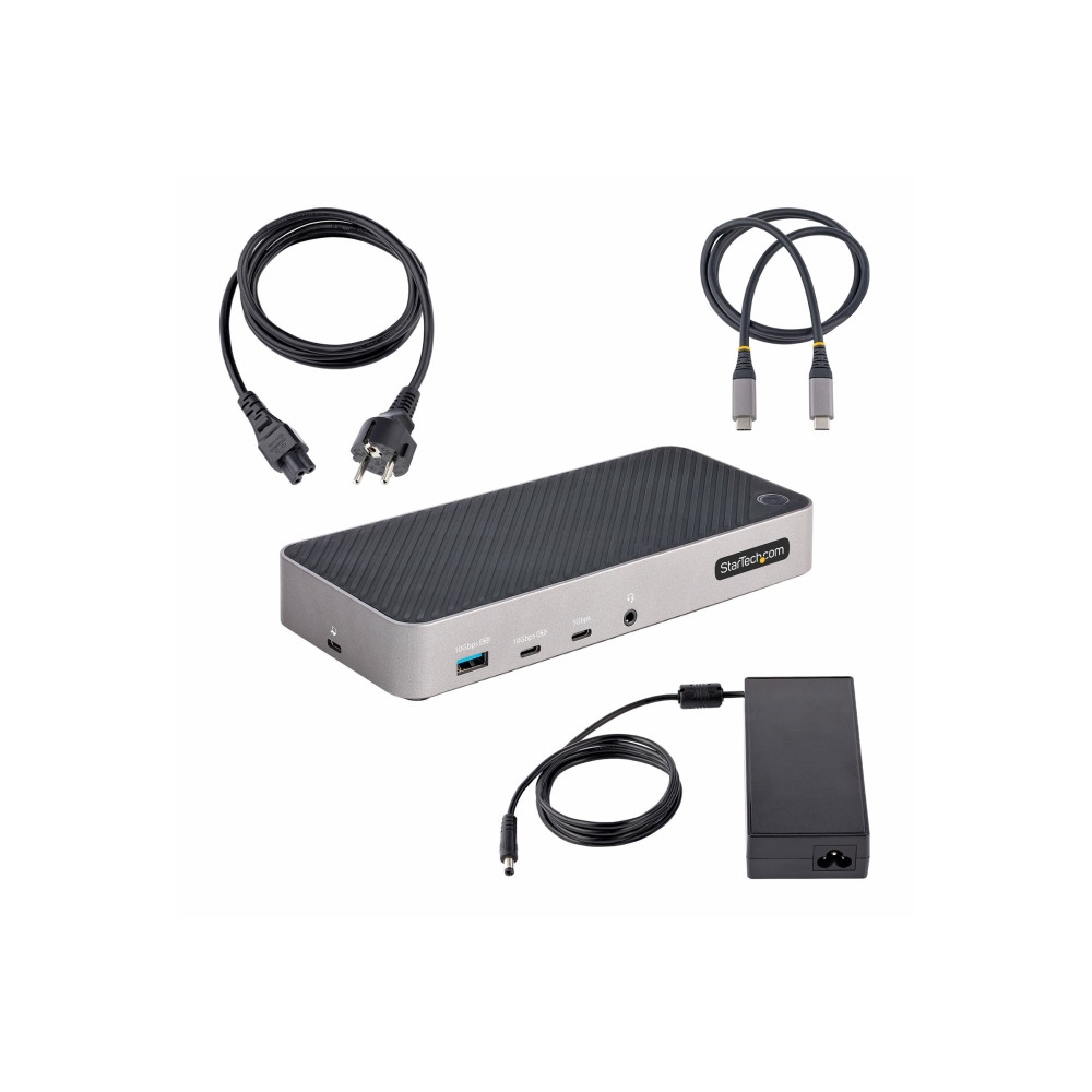 Produktbild för StarTech.com USB-C Triple Monitor Docking Station - HDMI/DP Triple 4k USB-C Dock - 5x USB Hub - GbE - 100W PD - Universal Multi Monitor Docking Station - Thunderbolt 3/4 Compatible (116E-USBC-DOCK) - dockningsstation - USB-C - 1GbE