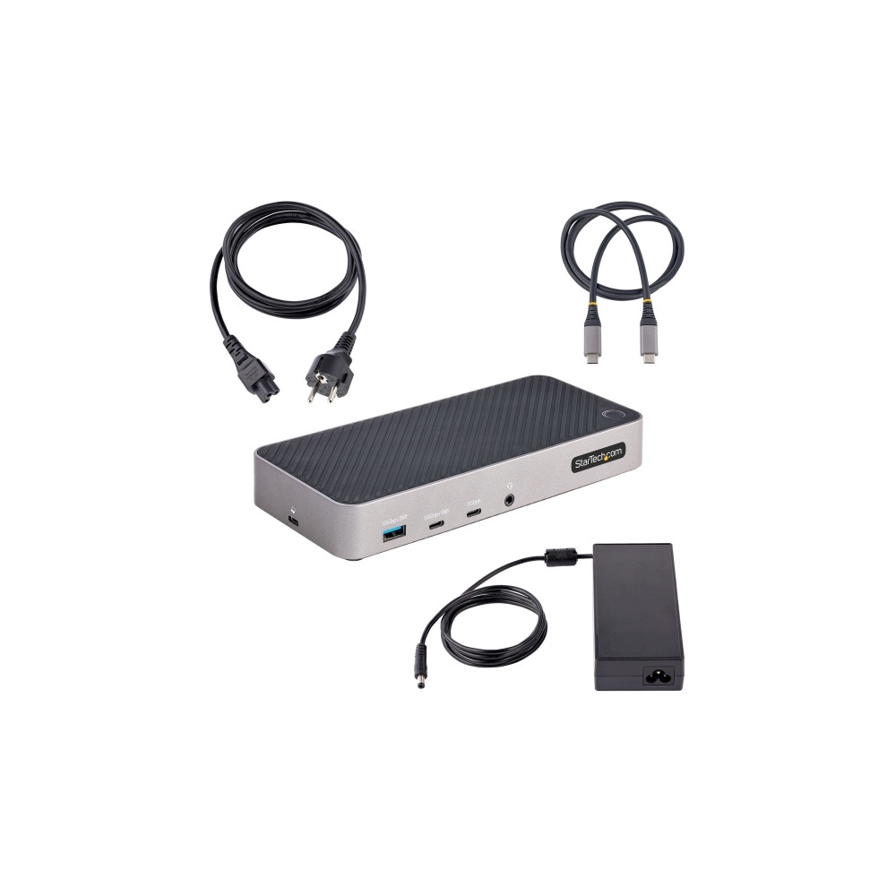 Produktbild för StarTech.com USB-C Triple Monitor Docking Station - HDMI/DP Triple 4k USB-C Dock - 5x USB Hub - GbE - 100W PD - Universal Multi Monitor Docking Station - Thunderbolt 3/4 Compatible (116E-USBC-DOCK) - dockningsstation - USB-C - 1GbE