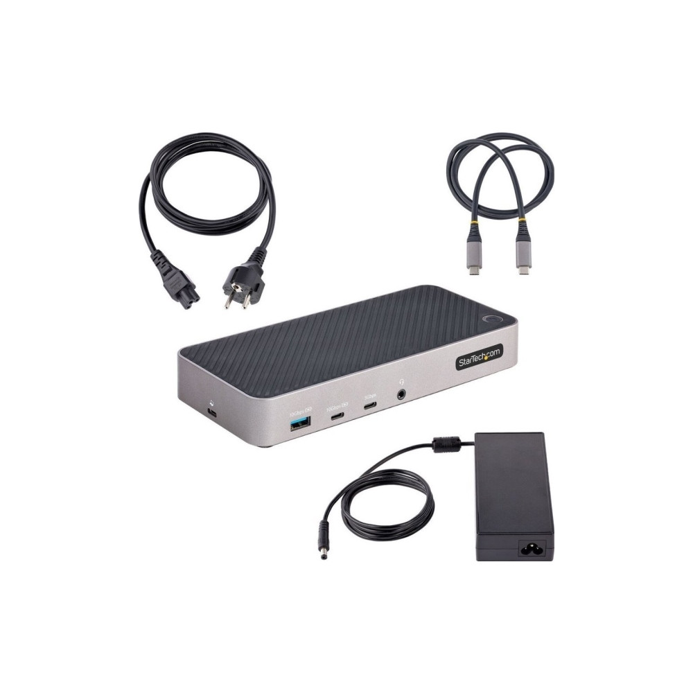 Produktbild för StarTech.com USB-C Triple Monitor Docking Station - HDMI/DP Triple 4k USB-C Dock - 5x USB Hub - GbE - 100W PD - Universal Multi Monitor Docking Station - Thunderbolt 3/4 Compatible (116E-USBC-DOCK) - dockningsstation - USB-C - 1GbE