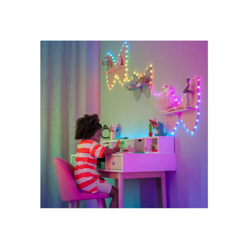 Ledworks Twinkly Candies - stränglampor - LED x 200 - 16 miljoner färger - hjärtan - grön