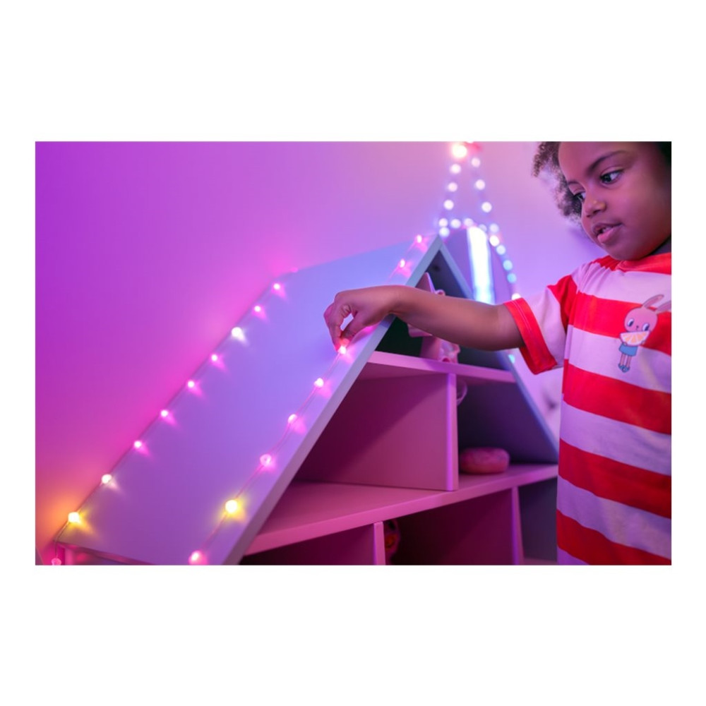 Produktbild för Twinkly Candies - stränglampor - LED x 200 - 16 miljoner färger - hjärtan - grön