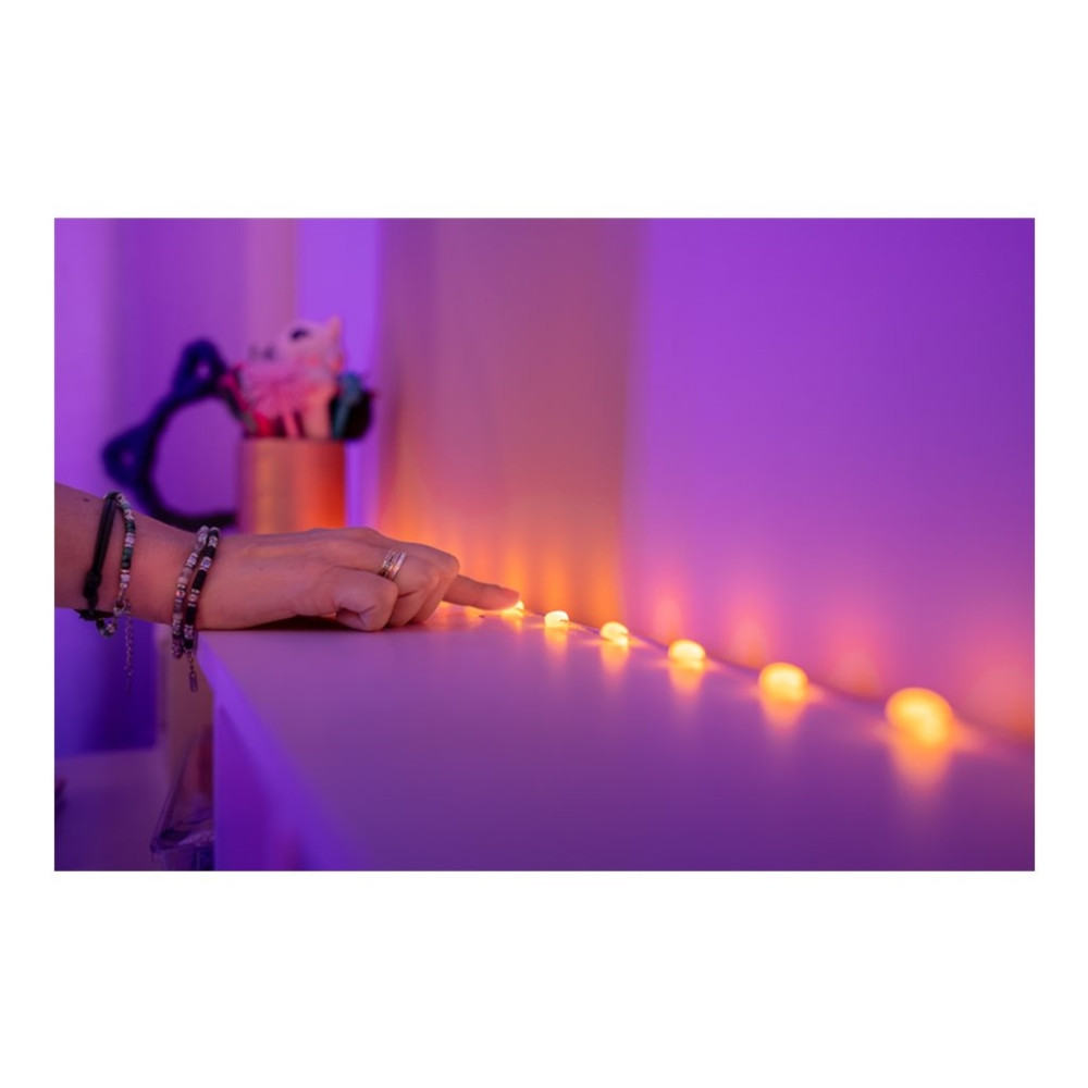 Produktbild för Twinkly Candies - stränglampor - LED x 200 - 16 miljoner färger - hjärtan - grön