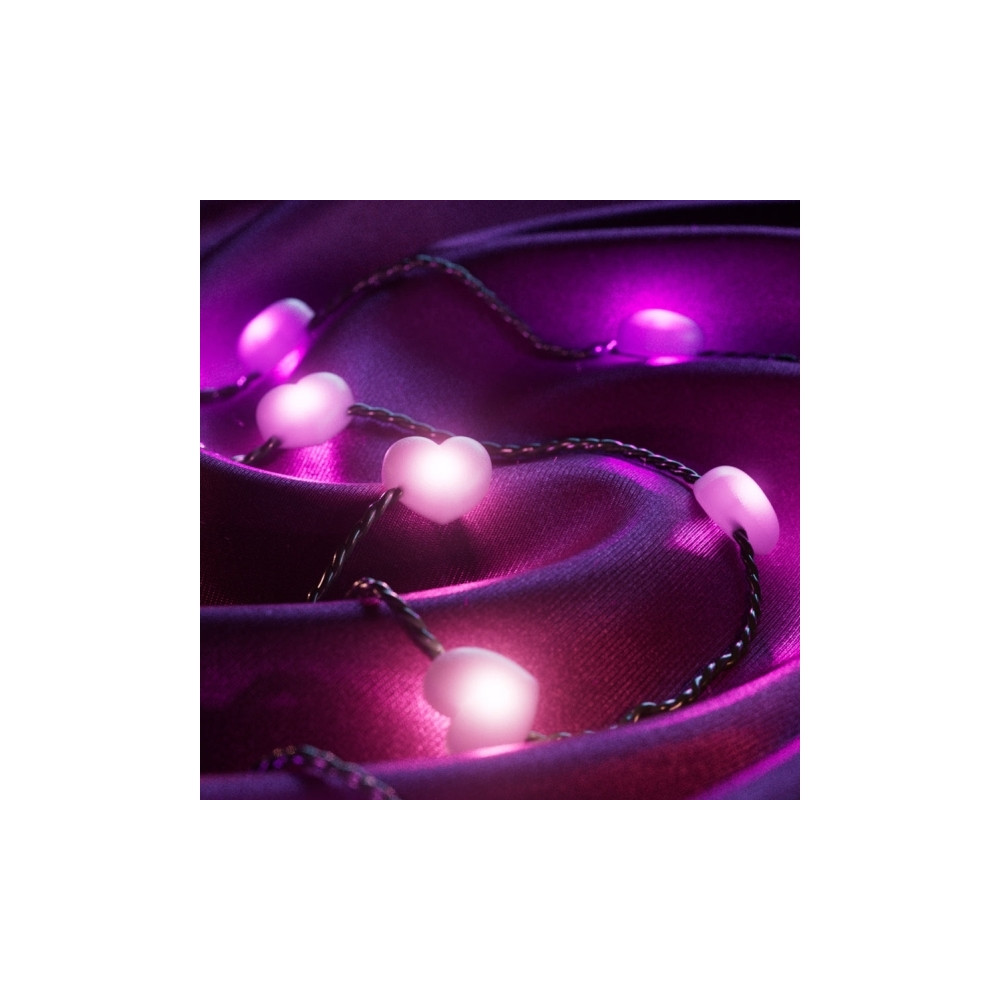 Produktbild för Twinkly Candies - stränglampor - LED x 200 - 16 miljoner färger - hjärtan - grön