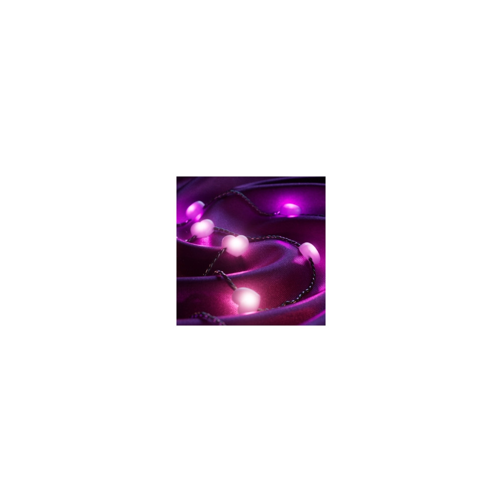 Produktbild för Twinkly Candies - stränglampor - LED x 200 - 16 miljoner färger - hjärtan - grön