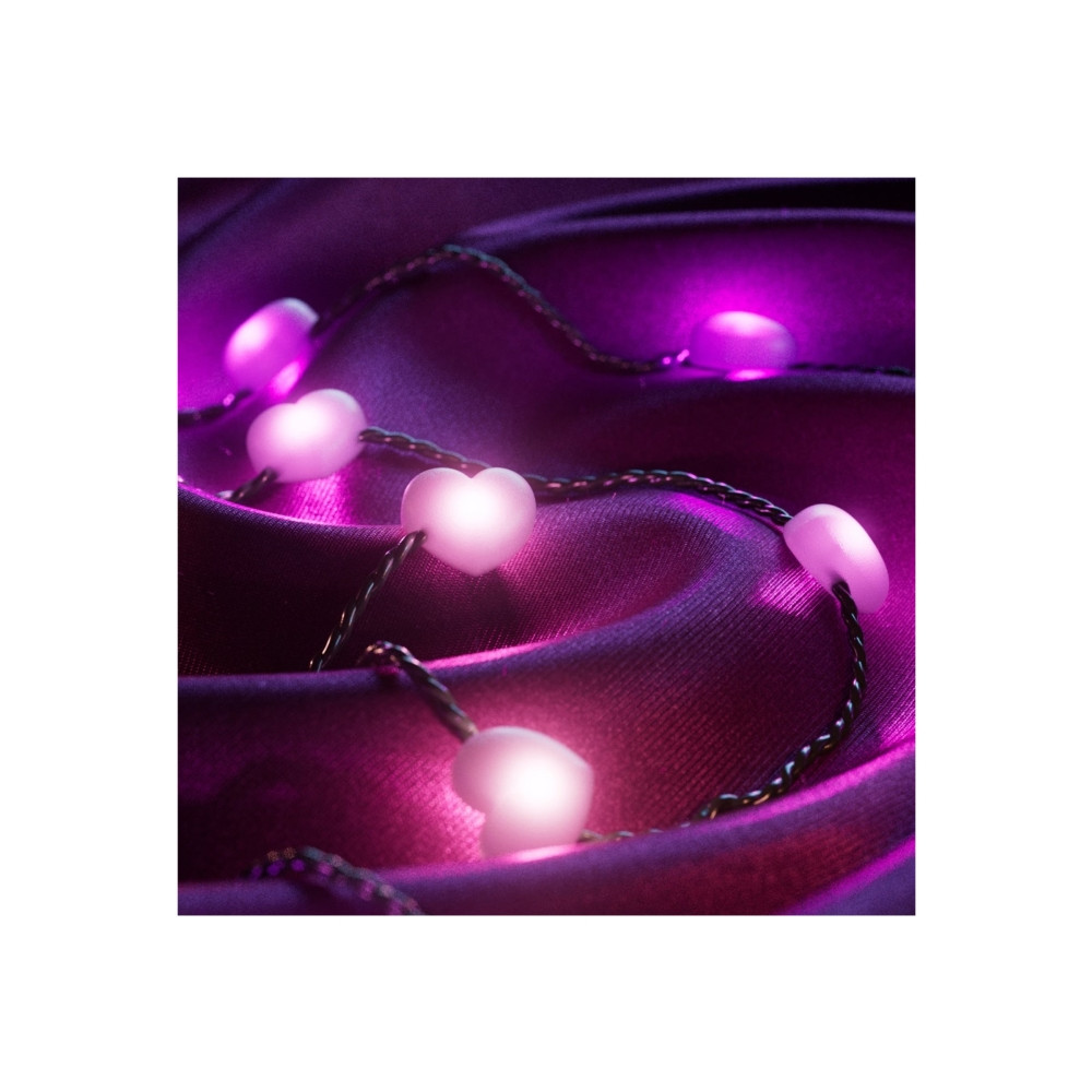 Produktbild för Twinkly Candies - stränglampor - LED x 200 - 16 miljoner färger - hjärtan - grön