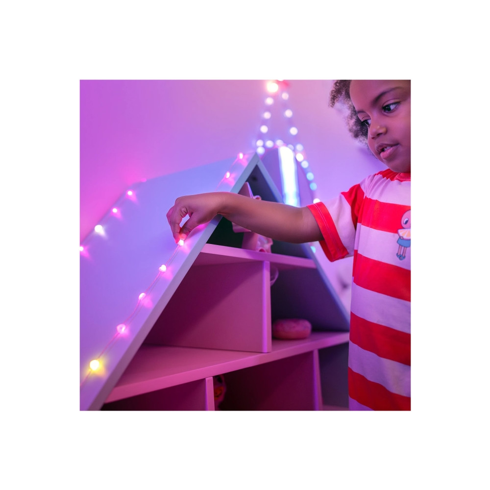 Produktbild för Twinkly Candies - stränglampor - LED x 200 - 16 miljoner färger - hjärtan - grön