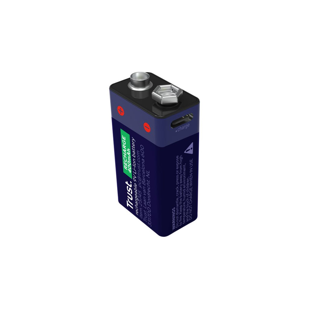 Produktbild för Trust batteri - USB-C x 9V - Li-Ion