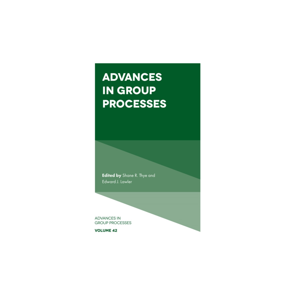 Produktbild för Advances in Group Processes (inbunden, eng)