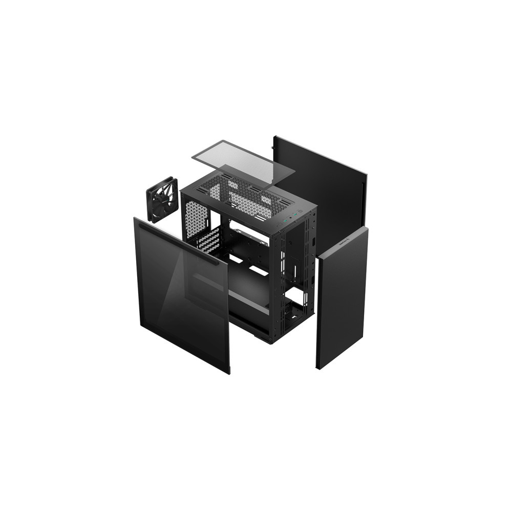 Produktbild för DeepCool MACUBE 110 Midi Tower Svart (Skadad)