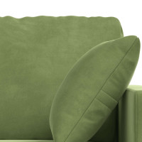 Produktbild för Soffset 2 pcs Ljusgrön 138 x 78 x 80 cm Sammet