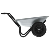 Produktbild för Vagn Silver och svart 124 x 73 x 65 cm Stål