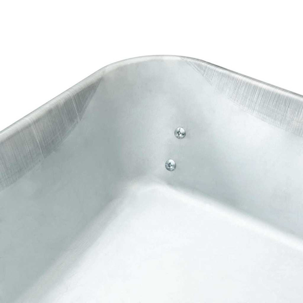 Produktbild för Vagn Silver och svart 124 x 73 x 65 cm Stål