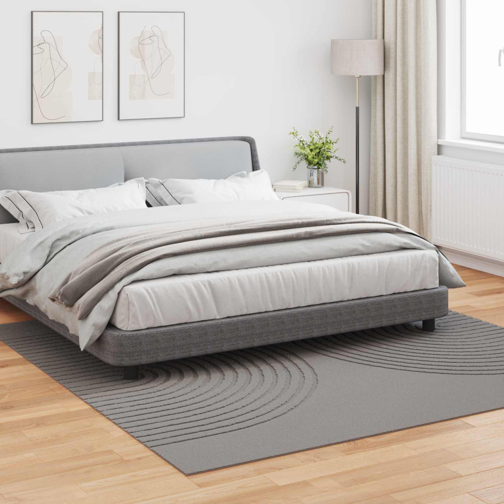 Produktbild för Områdesmattor Fyrkantig GALATI Grå 240 x 240 cm Polyester