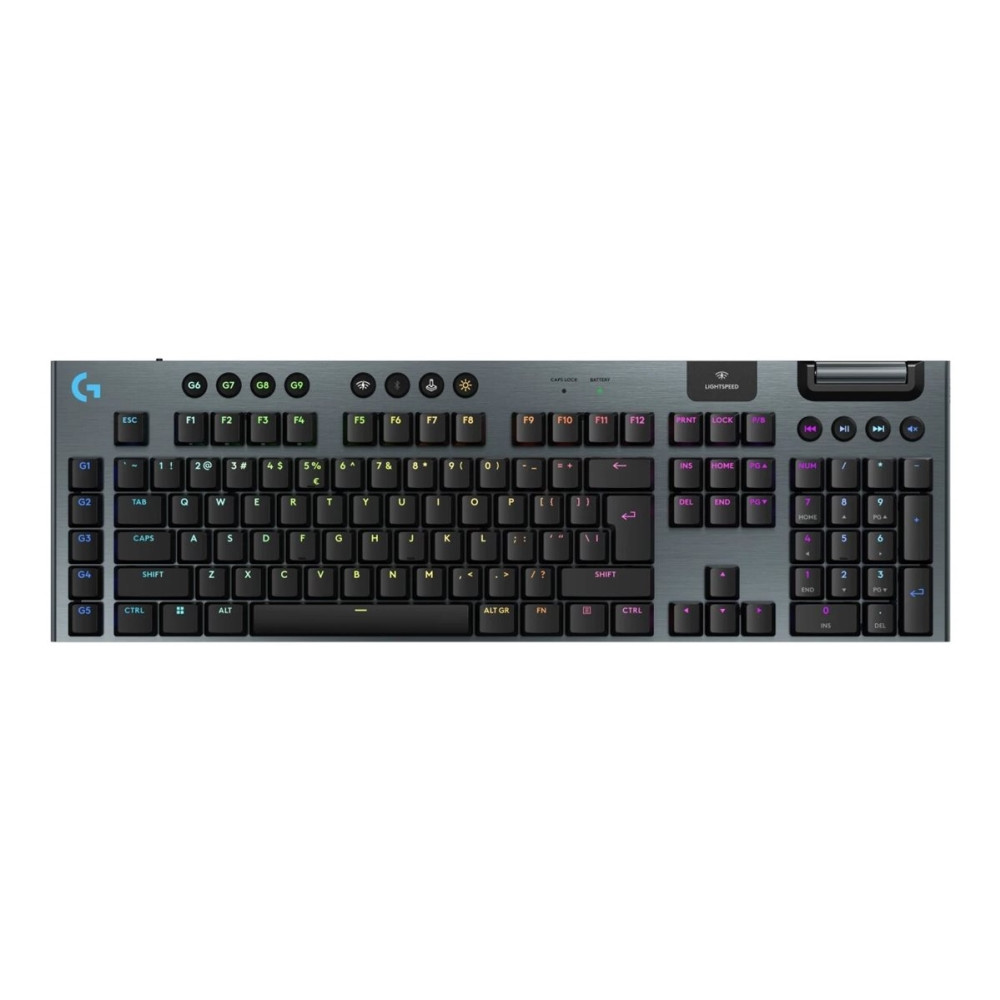 Produktbild för Logitech G G915 X - tangentbord - LIGHTSPEED - QWERTY - USA, internationellt - svart Inmatningsenhet