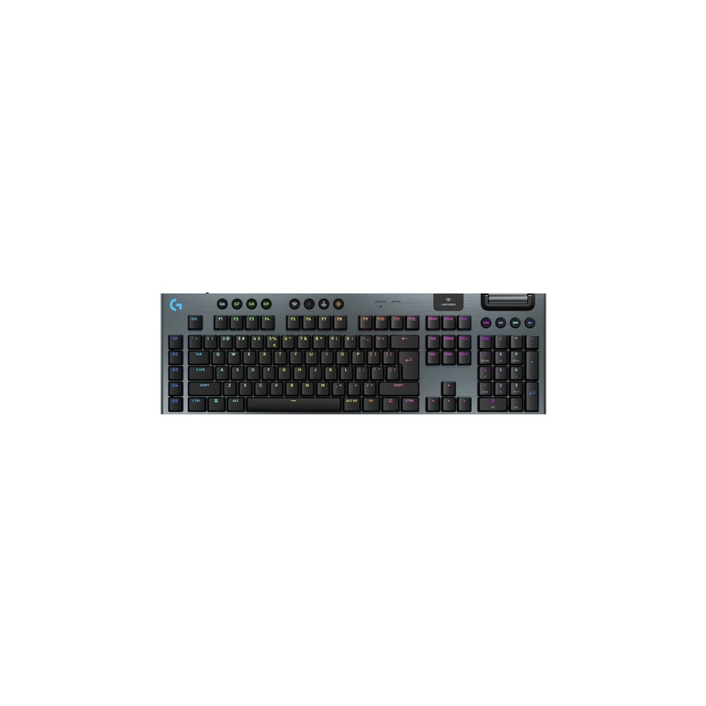 Produktbild för Logitech G G915 X - tangentbord - LIGHTSPEED - QWERTY - USA, internationellt - svart Inmatningsenhet