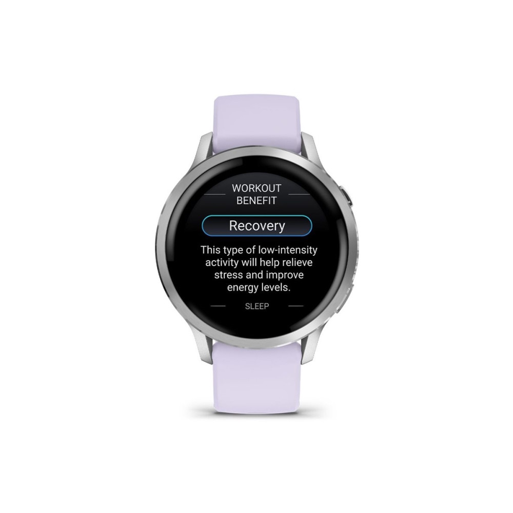 Produktbild för Garmin Venu 4 - silver - smart klocka med band - periwinkle - 8 GB