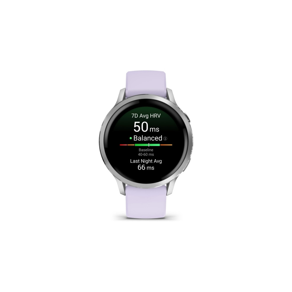 Produktbild för Garmin Venu 4 - silver - smart klocka med band - periwinkle - 8 GB
