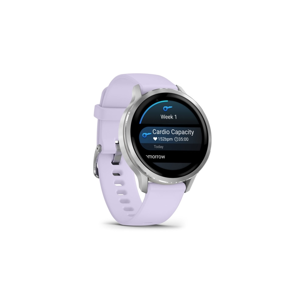 Produktbild för Garmin Venu 4 - silver - smart klocka med band - periwinkle - 8 GB
