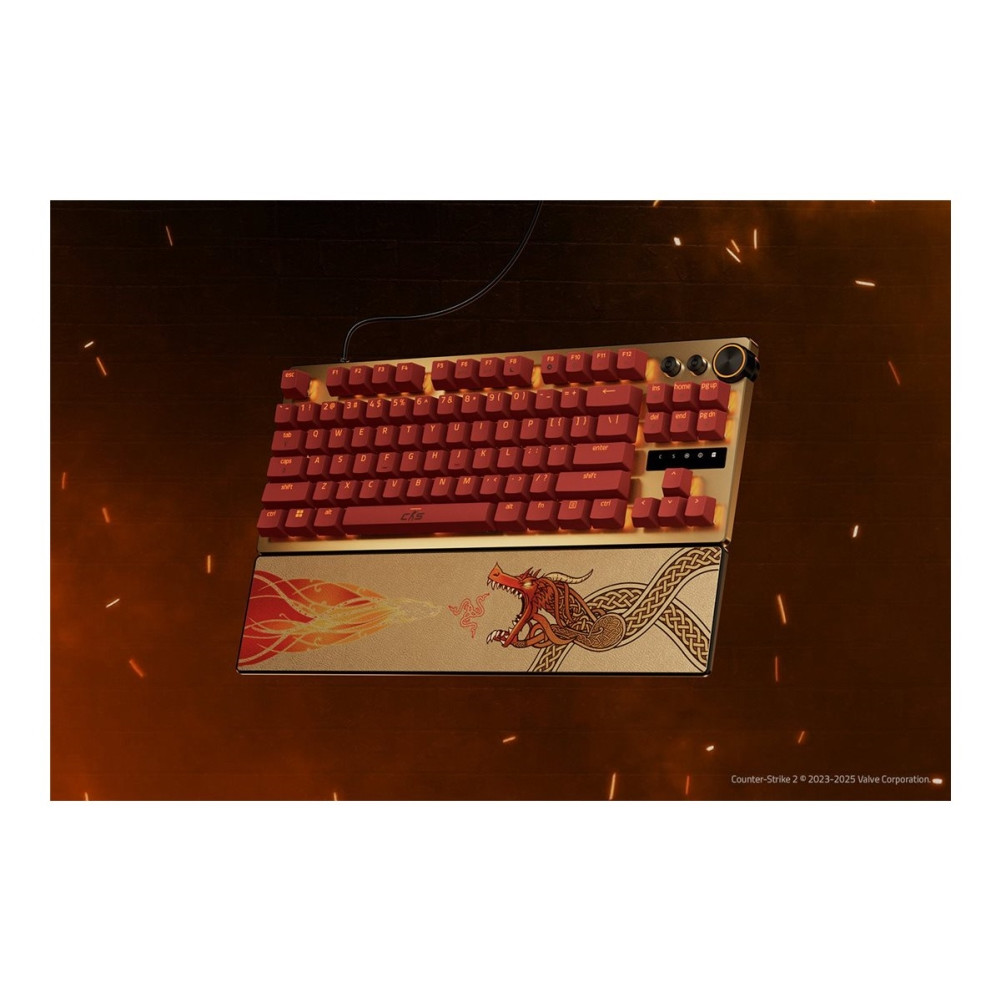 Produktbild för Razer Huntsman V3 Pro - Counter Strike 2 Edition - tangentbord TKL - QWERTY - amerikansk Inmatningsenhet