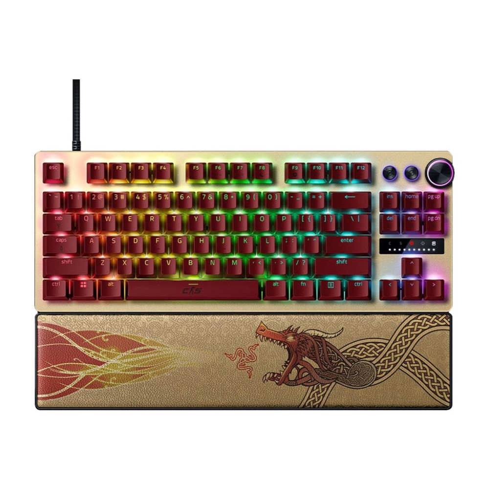 Produktbild för Razer Huntsman V3 Pro - Counter Strike 2 Edition - tangentbord TKL - QWERTY - amerikansk Inmatningsenhet