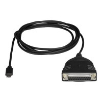 Produktbild för StarTech USB C to Parallel Printer Cable - DB25 Female Port for IEEE1284 Printers - Bus Powered - Printer Cable Adapter - USB to DB25 (ICUSBCPLLD25) - USB-/parallellkabel - USB-C till DB-25 - 183 cm