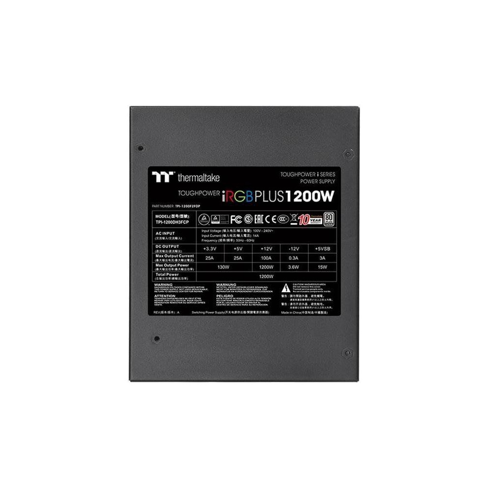 Produktbild för Thermaltake ToughPower iRGB PLUS TPI-1200DH3FCP - TT Premium Edition - nätaggregat - 1200 Watt