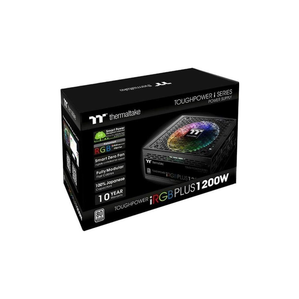 Produktbild för Thermaltake ToughPower iRGB PLUS TPI-1200DH3FCP - TT Premium Edition - nätaggregat - 1200 Watt