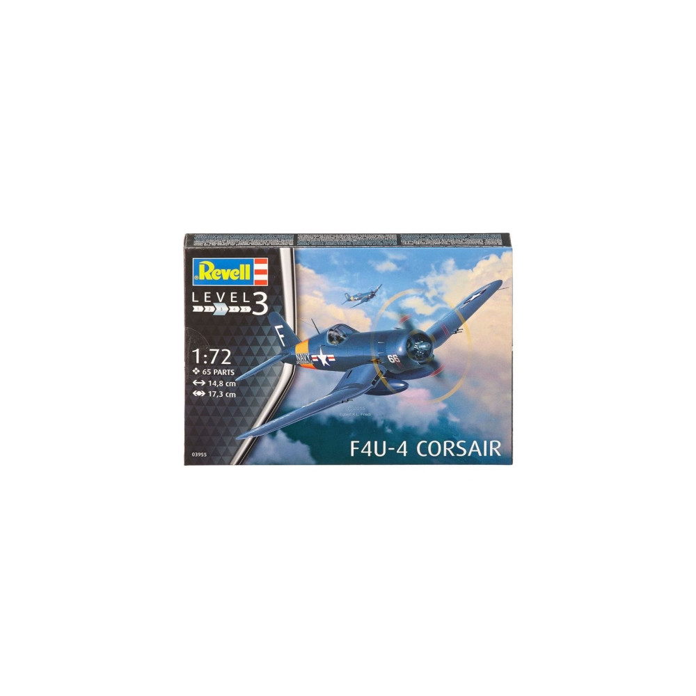Produktbild för Revell 03955 10 Leksaksmodellsats F4U-4 Corsair skala 1:72,...