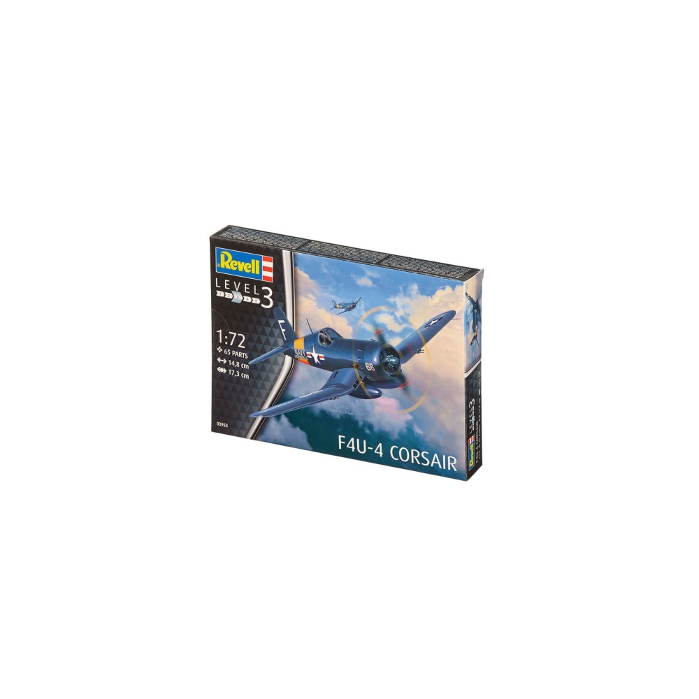 Produktbild för Revell 03955 10 Leksaksmodellsats F4U-4 Corsair skala 1:72,...