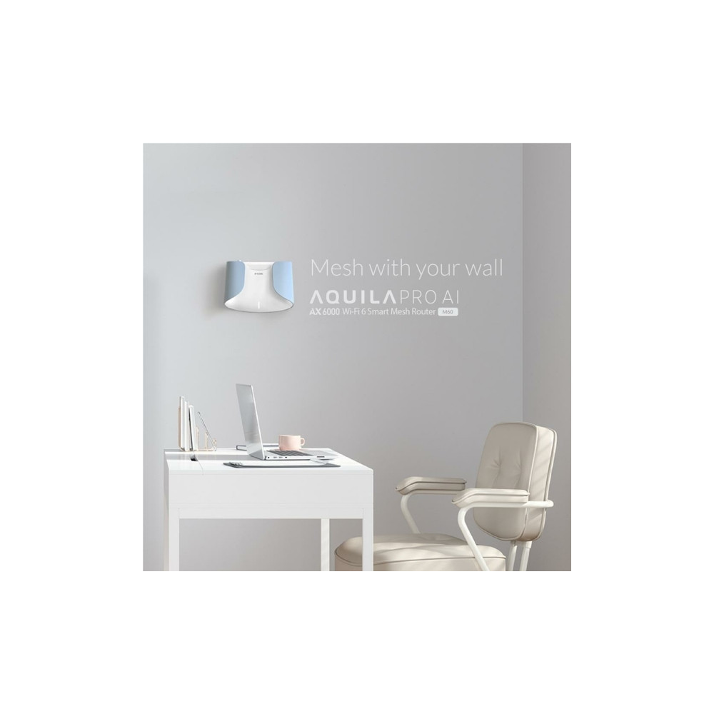Produktbild för D-Link AQUILA PRO AI M60 - Wifi-system - Wi-Fi 6 - väggmonterbar