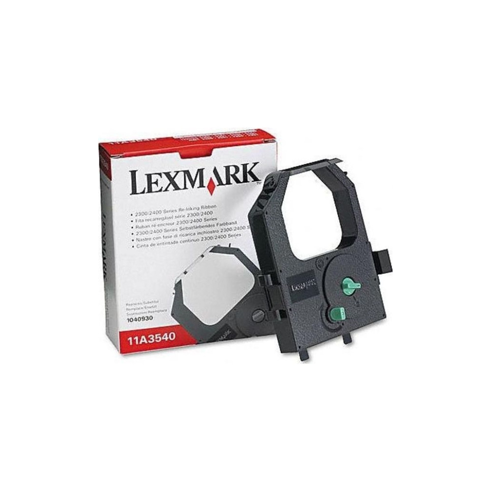 Produktbild för Lexmark - 1 - svart - återfärgat färgband