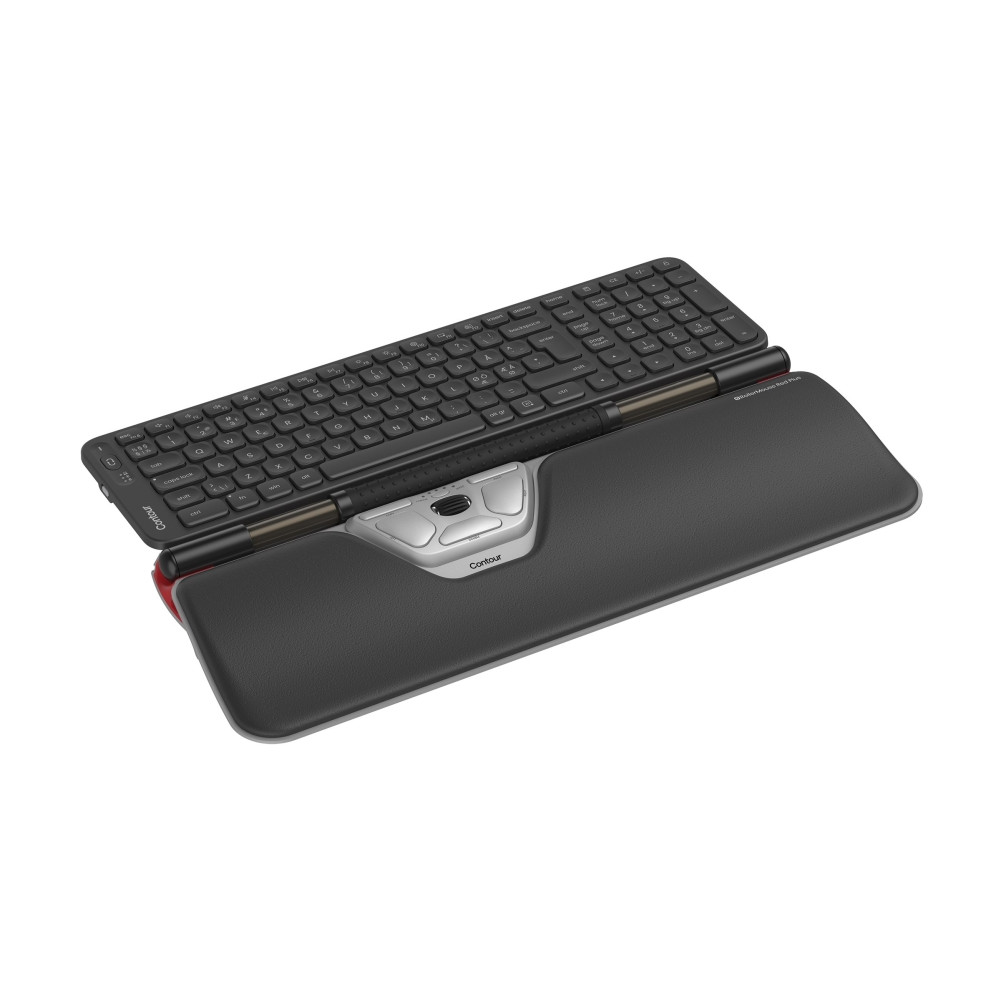 Produktbild för Contour RollerMouse - sats med tangentbord och mus - mellanstorlek - QWERTY - hela norden Inmatningsenhet