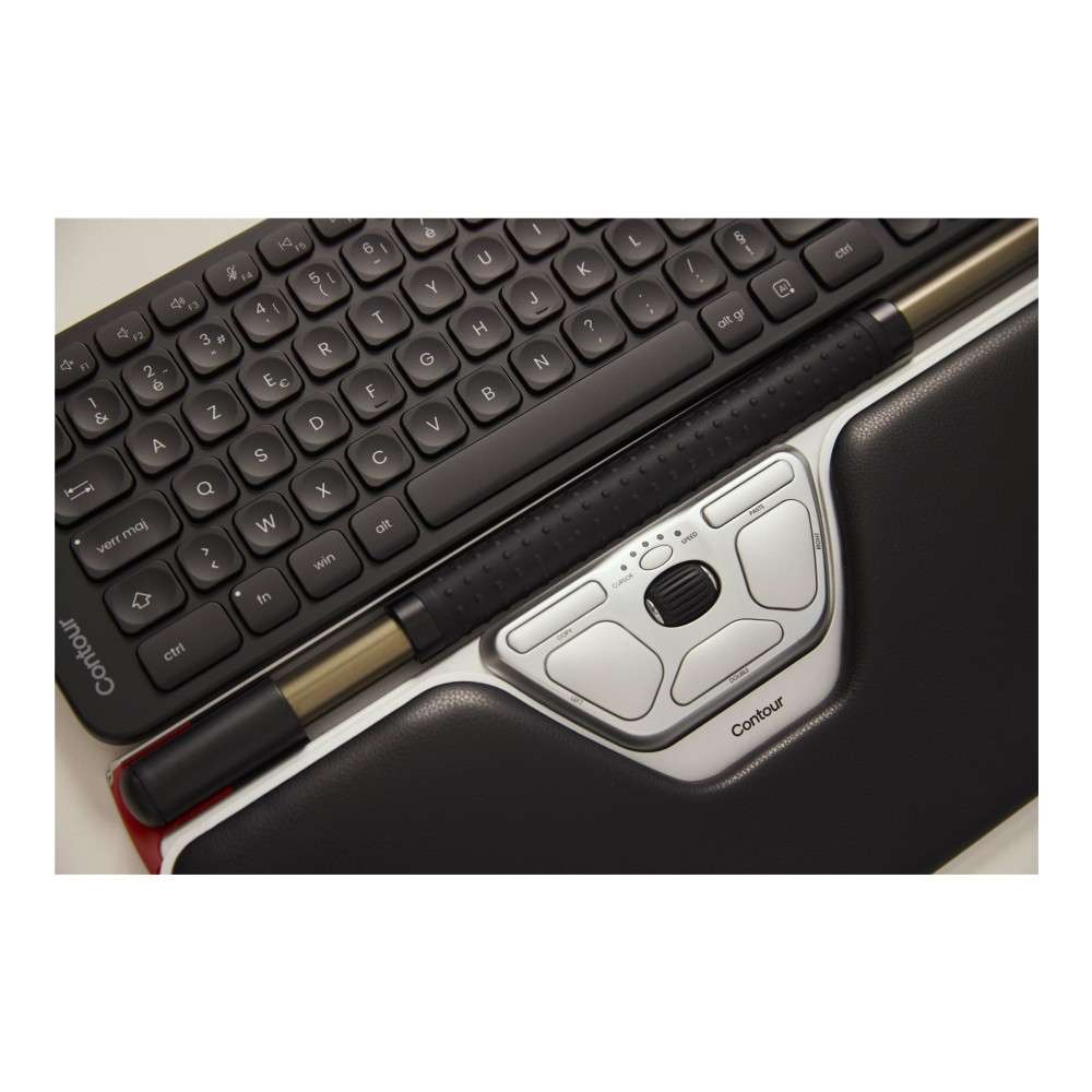 Produktbild för Contour RollerMouse - sats med tangentbord och mus - mellanstorlek - QWERTY - hela norden Inmatningsenhet