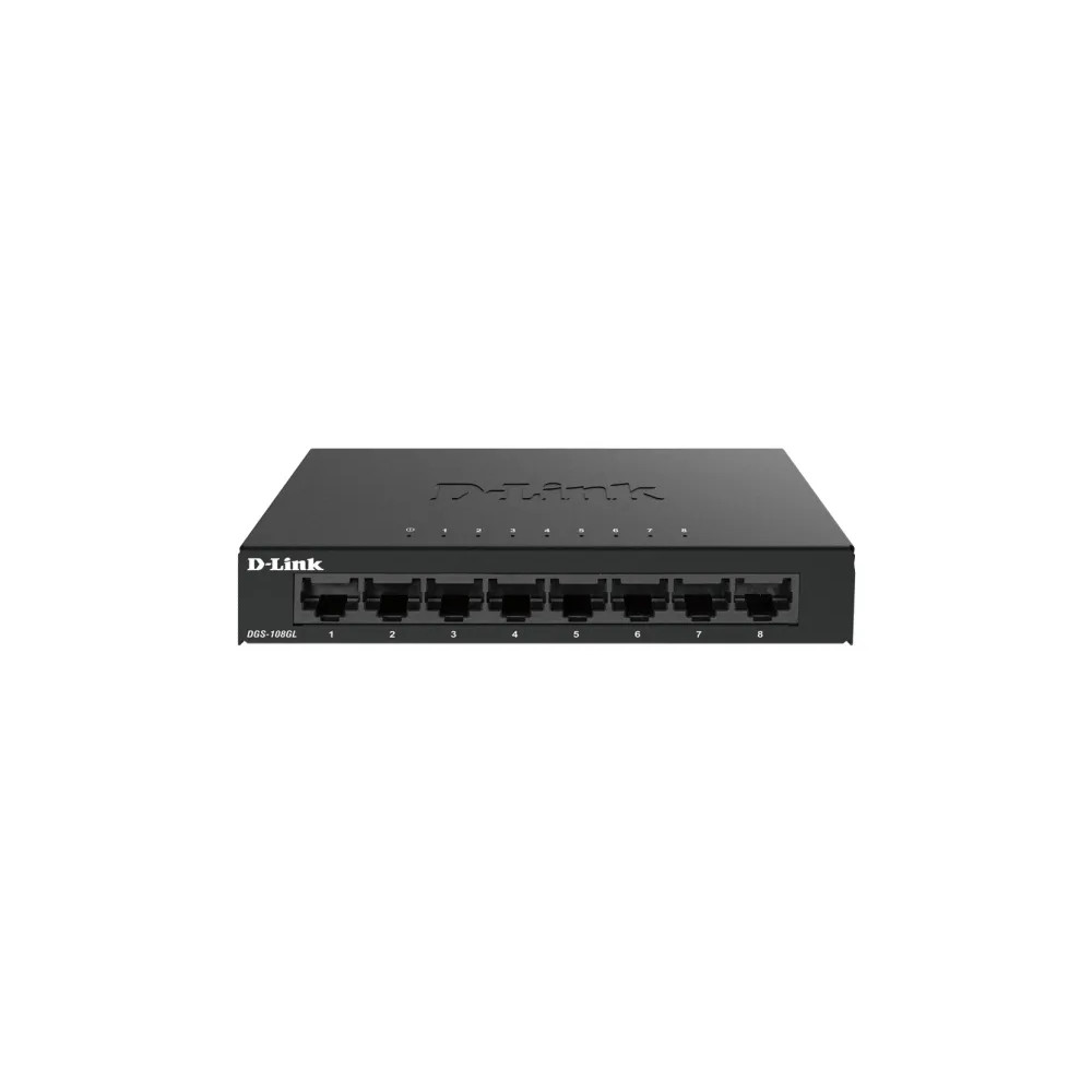 Produktbild för D-Link DGS 108GL - switch - 8 portar - ohanterad