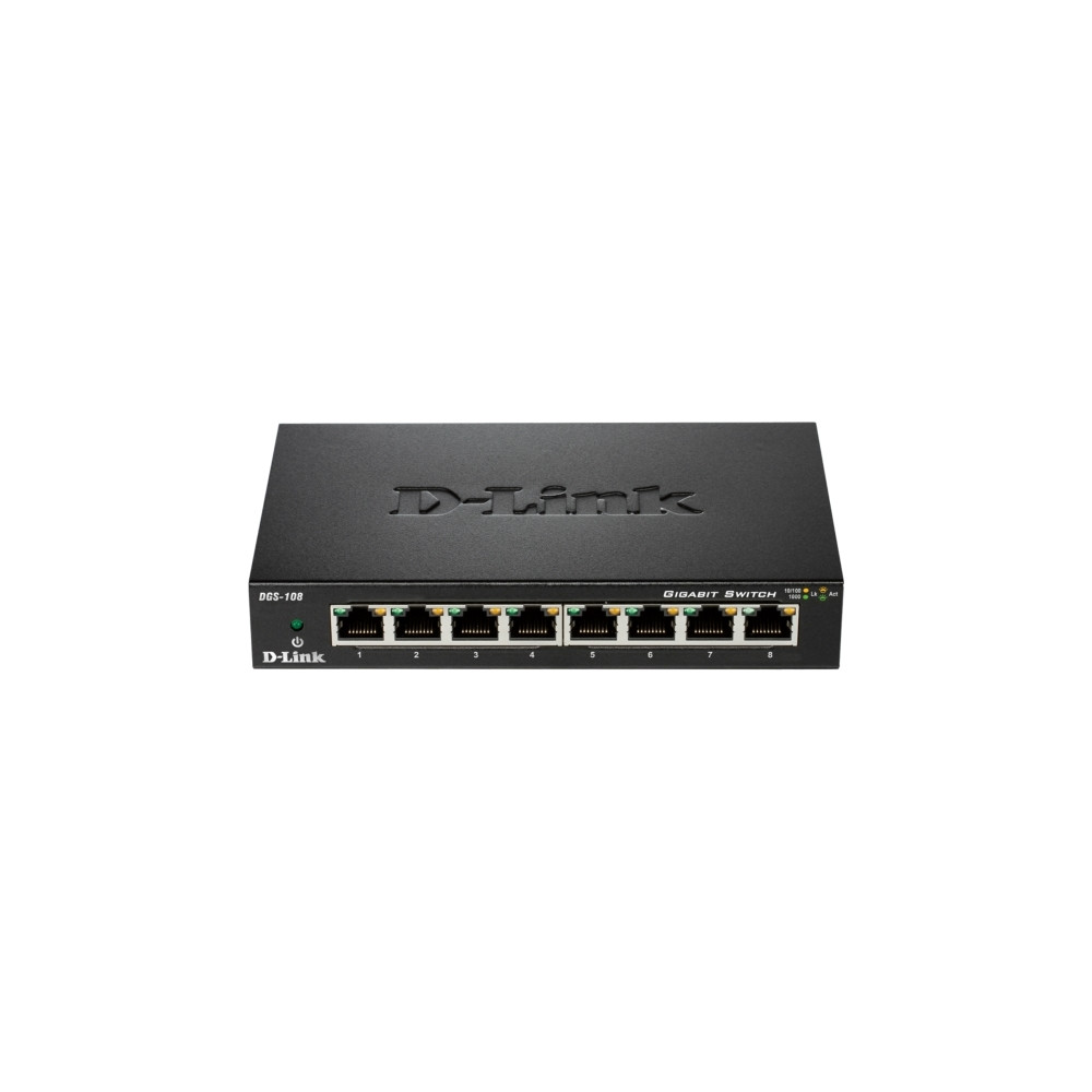 Produktbild för D-Link DGS 108GL - switch - 8 portar - ohanterad