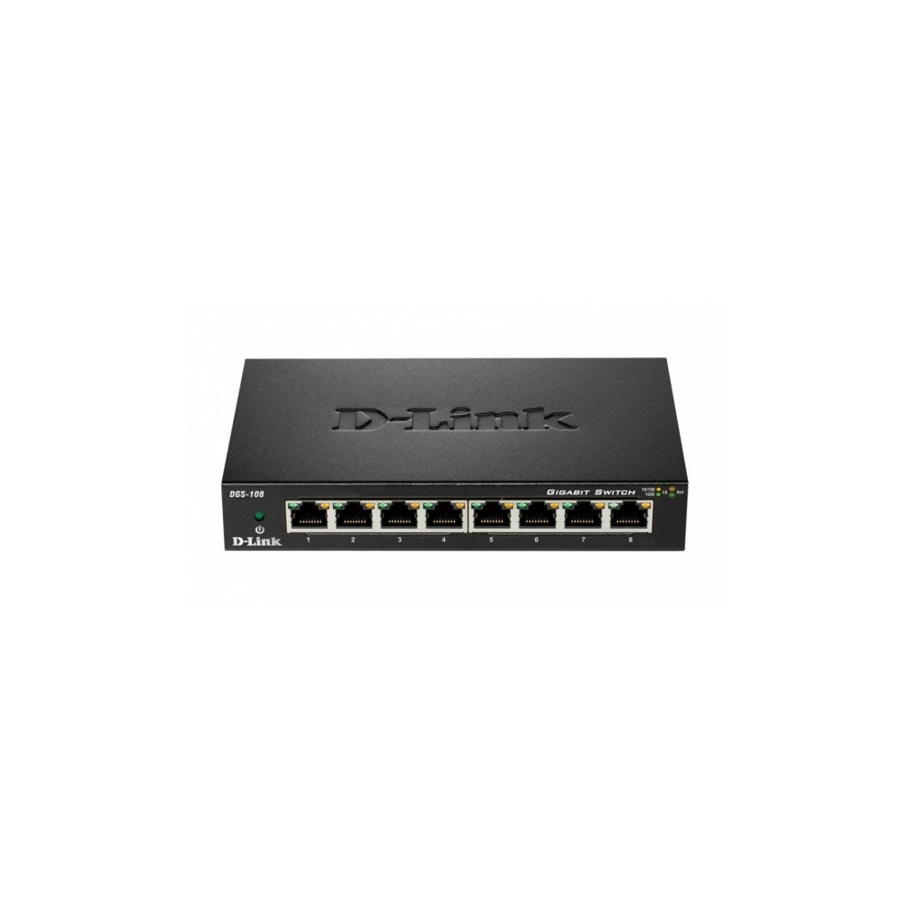 Produktbild för D-Link DGS 108GL - switch - 8 portar - ohanterad