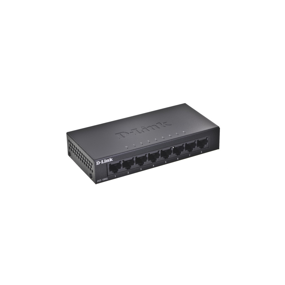 Produktbild för D-Link DGS 108GL - switch - 8 portar - ohanterad