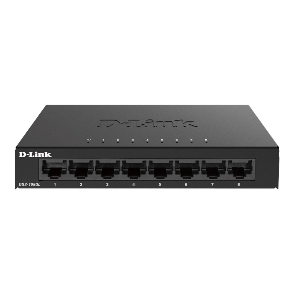 Produktbild för D-Link DGS 108GL - switch - 8 portar - ohanterad
