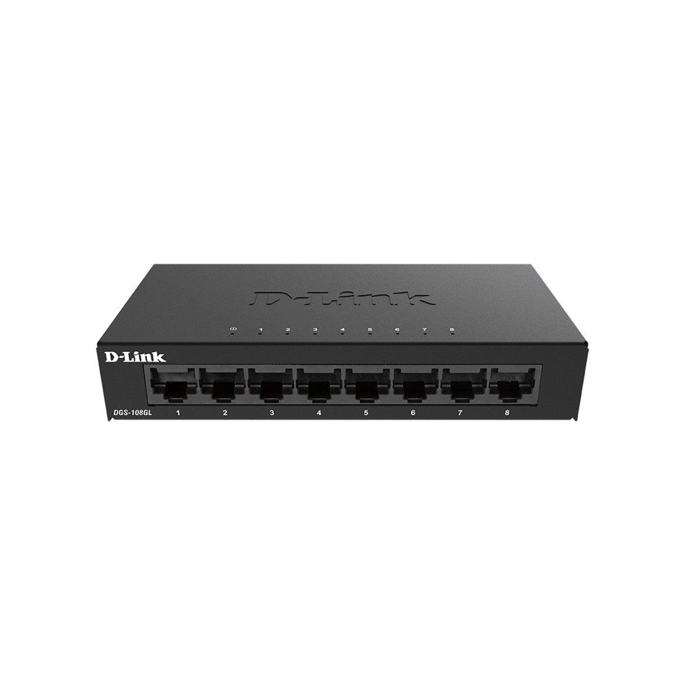 Produktbild för D-Link DGS 108GL - switch - 8 portar - ohanterad
