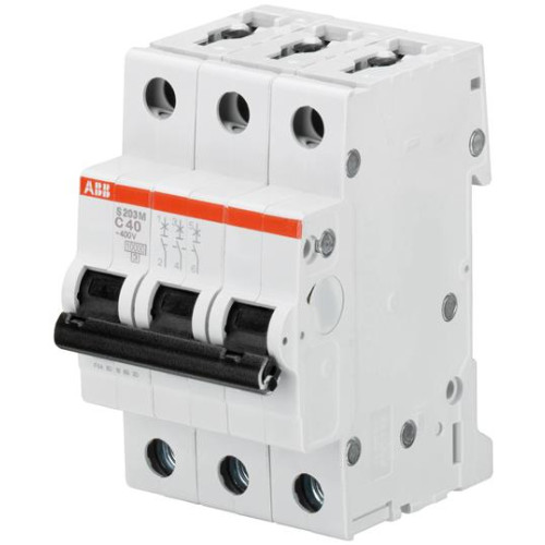 ABB ABB 2CDS273001R0064 S203M-C6 Ledningssikkerhedsafbryder 3-po...
