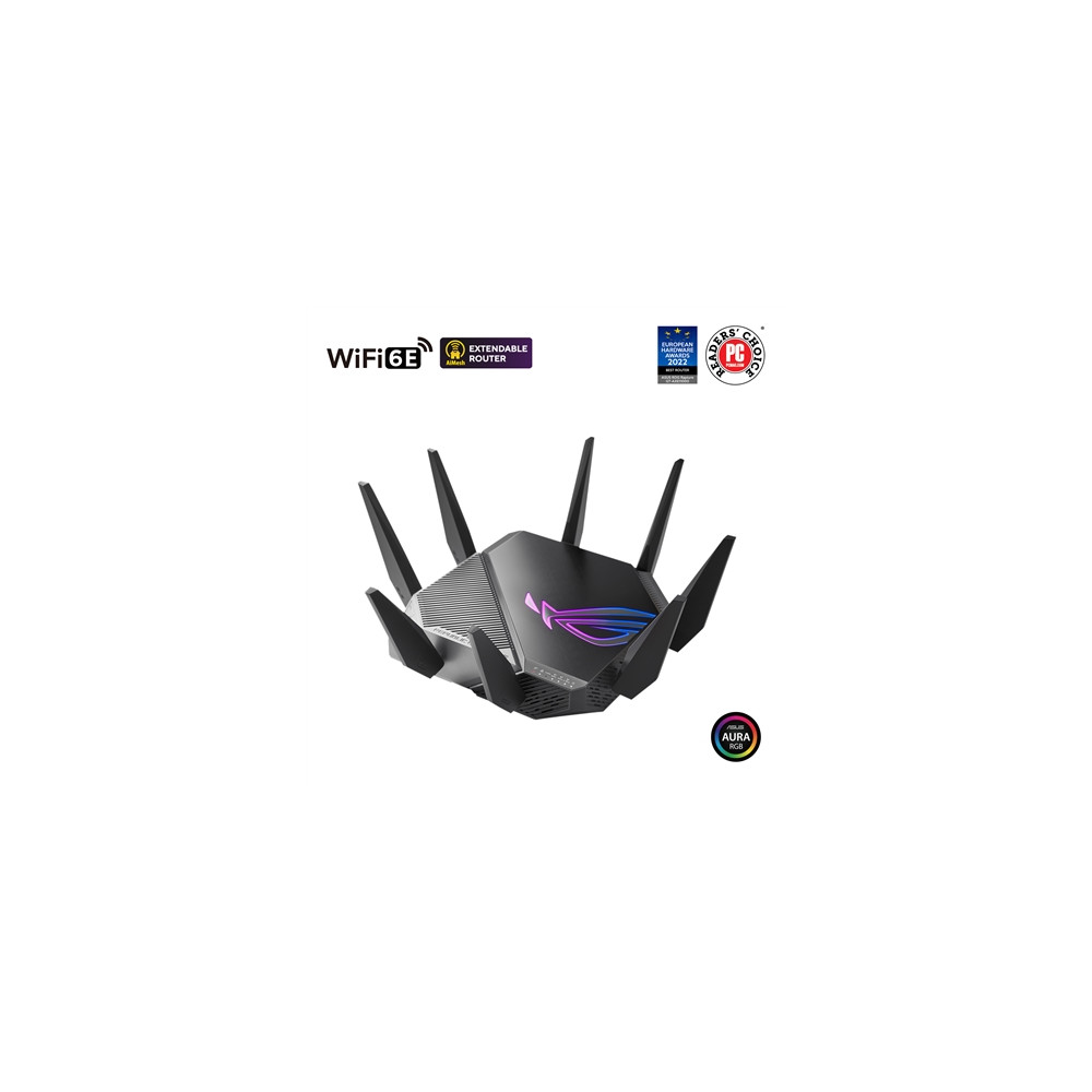 Produktbild för ASUS ROG Rapture GT-AXE11000 - trådlös router - Wi-Fi 6 - skrivbordsmodell