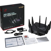 Produktbild för ASUS ROG Rapture GT-AXE11000 - trådlös router - Wi-Fi 6 - skrivbordsmodell
