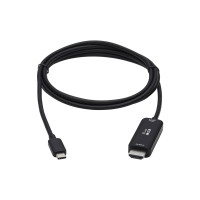 Produktbild för Eaton Tripp Lite Series USB C to HDMI Adapter Cable, 4K 60Hz, HDR, HDCP 2.2, DP 1.4 Alt Mode, Black 6ft - kabel för video / ljud - HDMI / USB - 1.83 m