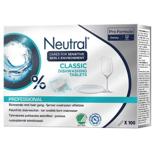Neutral Maskindisk NEUTRAL Classic tabs 100/fp