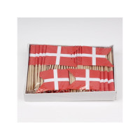 Produktbild för Andra flaggor till tårtdekoration papper DK 144 st/fp röd/vi...
