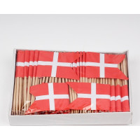 Produktbild för Andra flaggor till tårtdekoration papper DK 144 st/fp röd/vi...