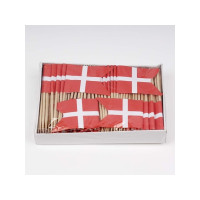 Produktbild för Andra flaggor till tårtdekoration papper DK 144 st/fp röd/vi...
